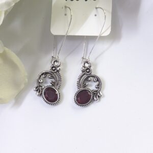 Oxisdised Hook Earring