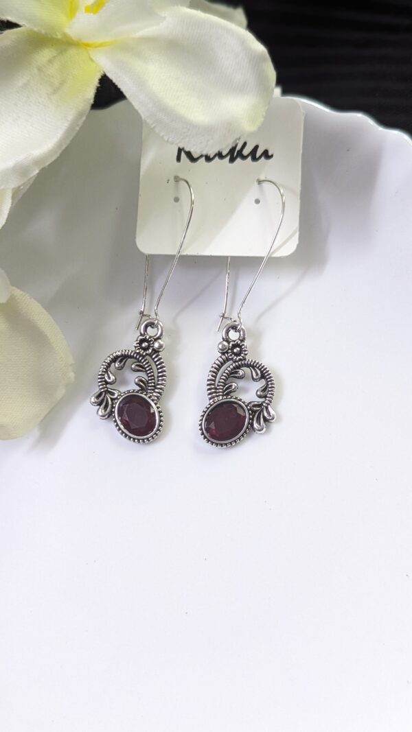 Oxisdised Hook Earring