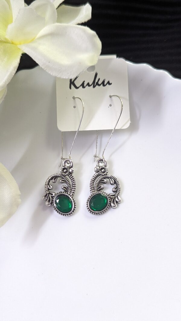 Oxisdised Hook Earring