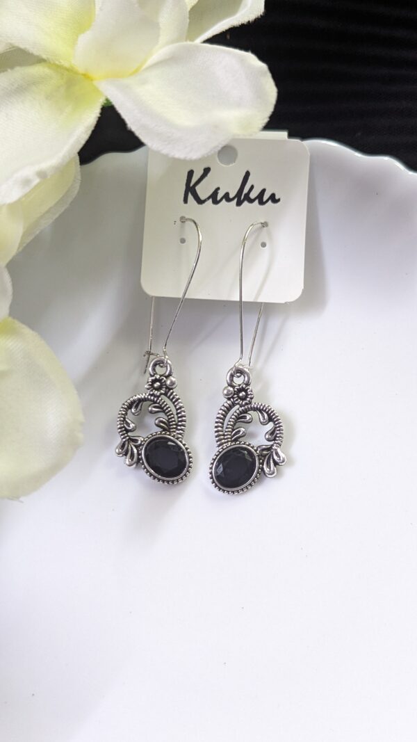 Oxisdised Hook Earring