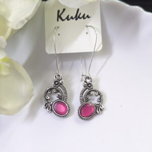 Oxisdised Hook Earring