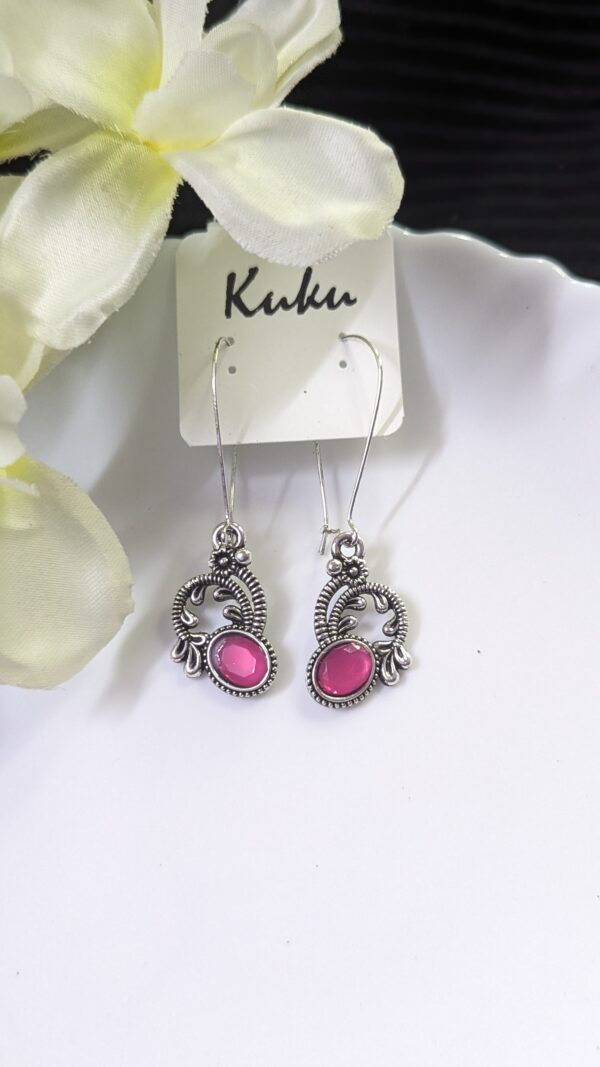Oxisdised Hook Earring