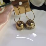 Weightless Mehandi Gold Hoop Jhumka
