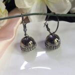 Weightless Black Metal Hoop Jhumka