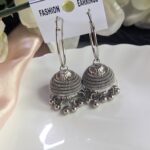 Hoop Silver Jhumka