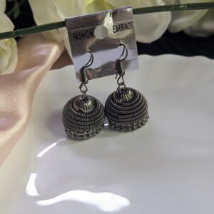 Black Metal Hook Jhumka