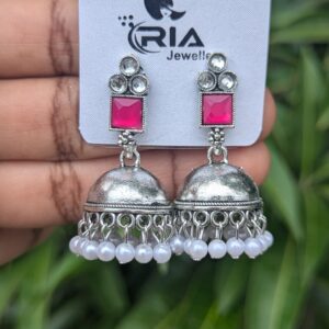Silver Jhumka