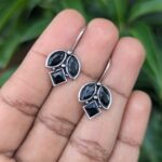 Oxidized Hook Earring