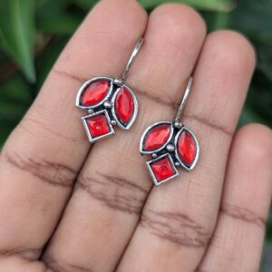 Oxidized Hook Earring