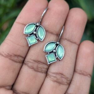 Oxidized Hook Earring