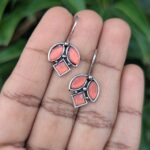 Oxidized Hook Earring