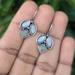 Oxidized Hook Earring