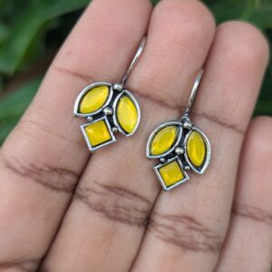 Oxidized Hook Earring