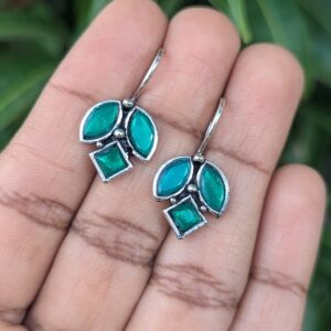 Oxidized Hook Earring