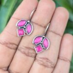 Oxidized Hook Earring