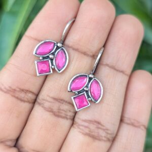 Oxidized Hook Earring