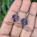 Oxidized Hook Earring