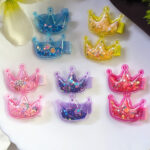 Crown Sparkle alligator Hairclip