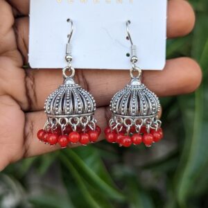 Oxidised Hook Jhumka