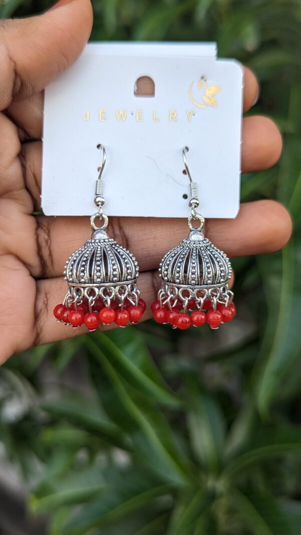 Oxidised Hook Jhumka