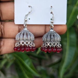 Oxidised Hook Jhumka