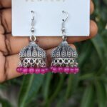 Oxidised Hook Jhumka
