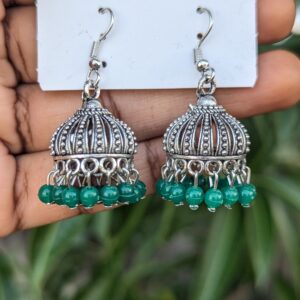 Oxidised Hook Jhumka