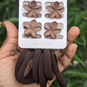 Combo Card Hair Accessories_Brown
