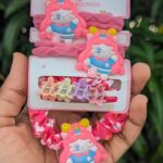 Kids Combo Card Cartoon Band+Mini Claws+Scrunchies
