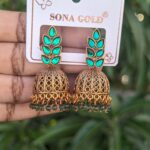 Festive Jhumka_Green