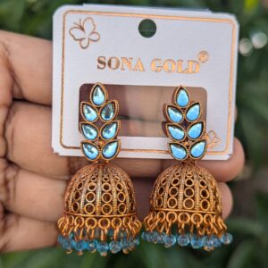 Festive Jhumka_Lite Blue