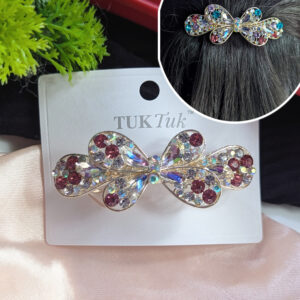 Metal stone center clips_Pink