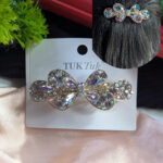 Metal stone center clips_ White