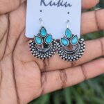 Oxisdised Earring_Blue