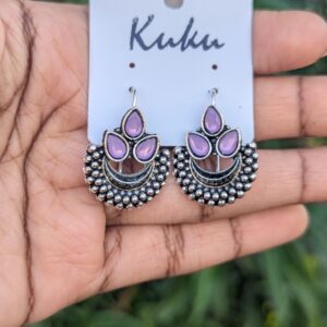 Oxisdised Earring_Lavender