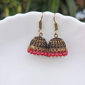 Mehandi Gold Hook Jhumka