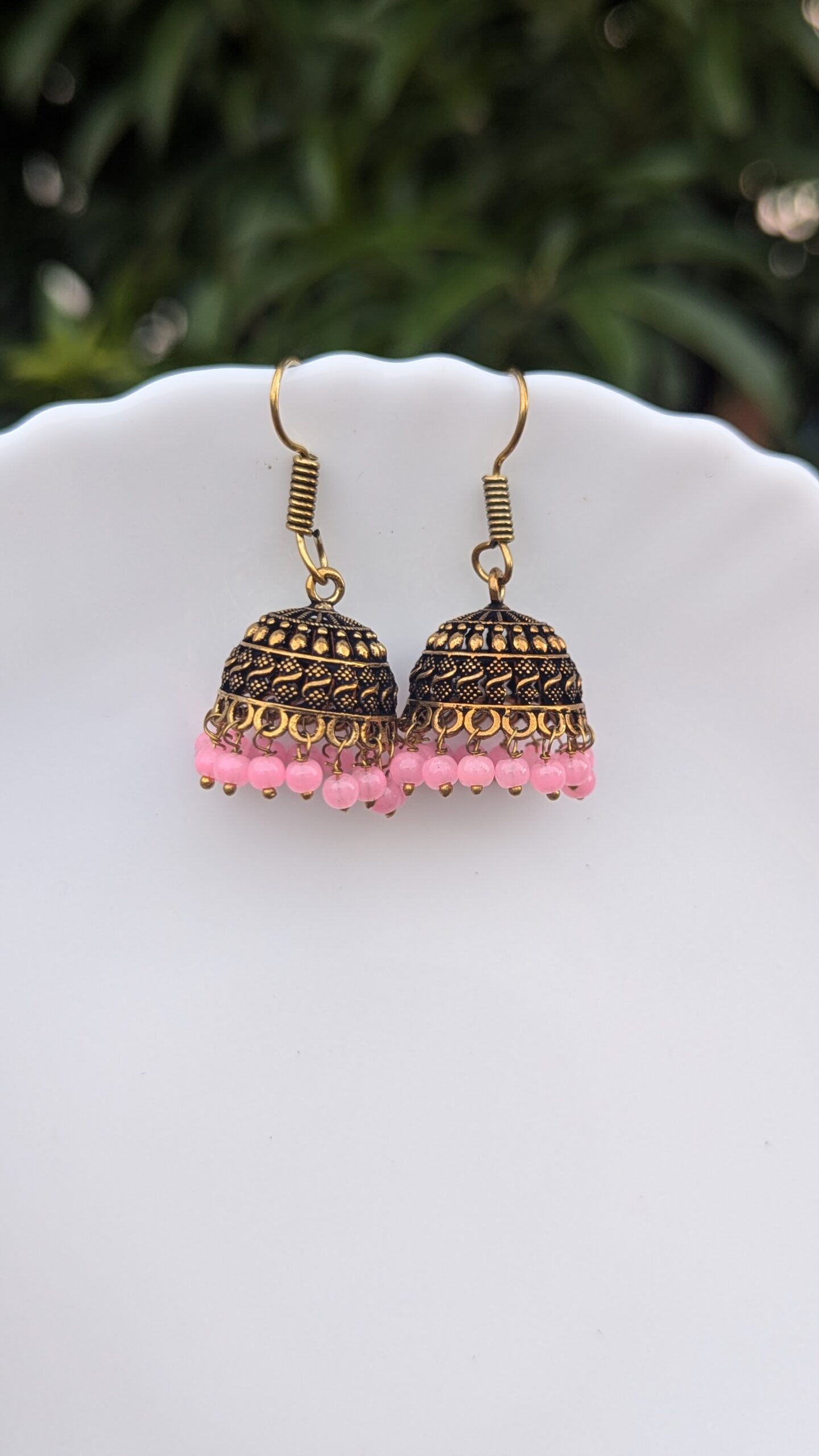 Mehandi Gold Hook Earring