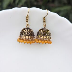 Mehandi Gold Hook Jhumka