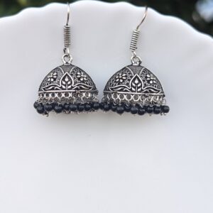 Oxidized Hook Earring