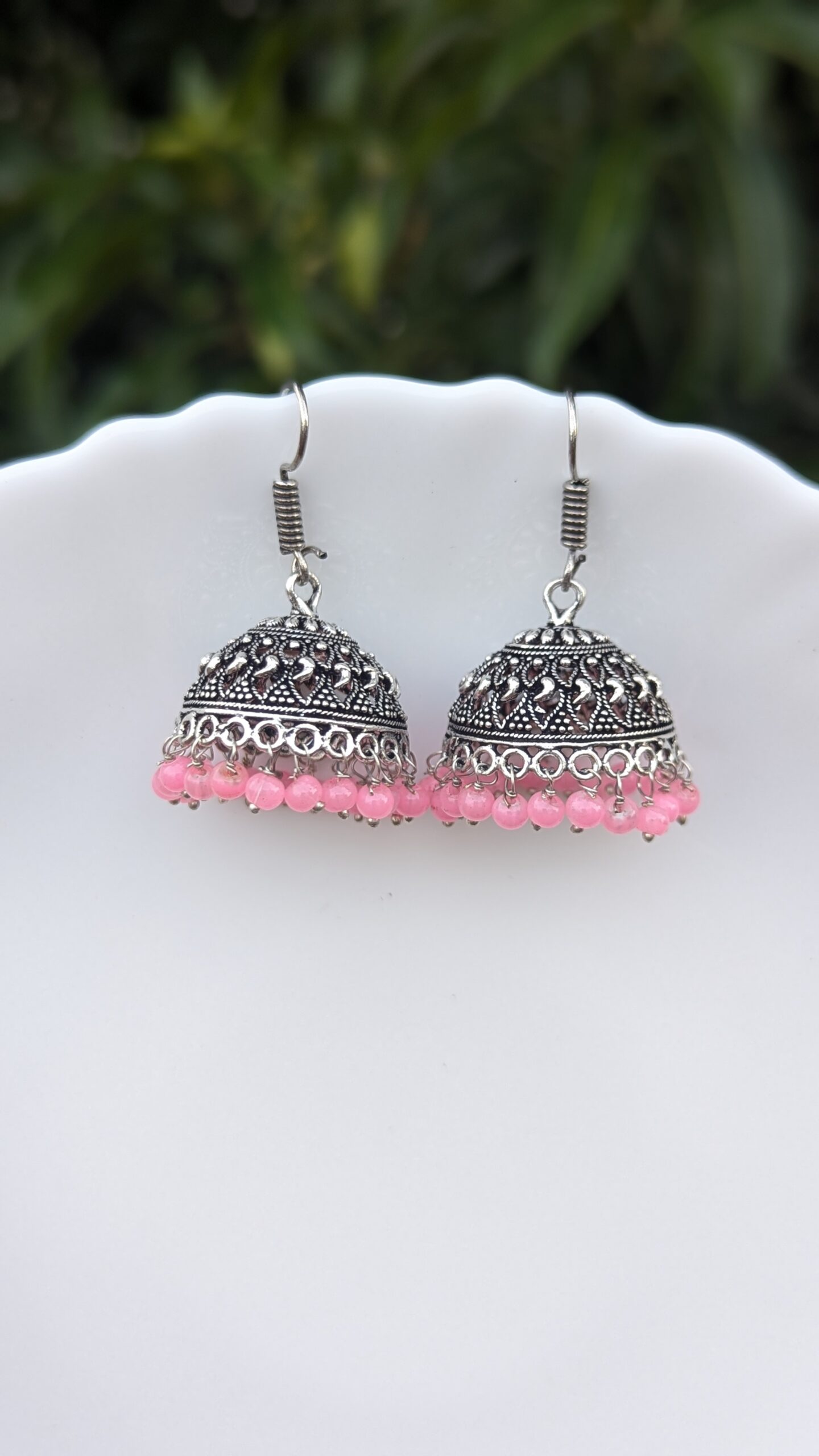 Oxidized Hook Earring