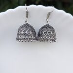 Oxidized Hook Earring