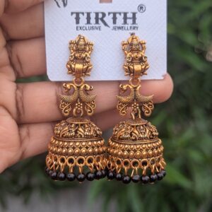 Temple Earrings _ Black