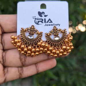 Gold Lakshmi Earring