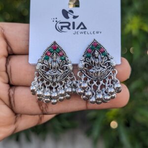 Silver Lakshmi Earring