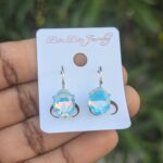 Holographic leverback Earrings