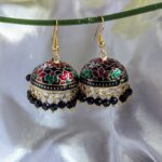 Meenakari Hook Earring - Big Size