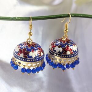 Meenakari Hook Earring - Big Size