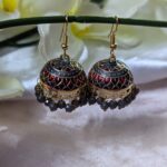 Meenakari Hook Earring - Big to Medium Size
