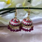 Meenakari Hook Earring – Big to Medium Size