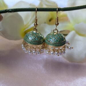 Meenakari Hook Jhumka _ Medium Size
